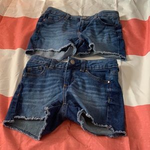 Blue jean shorts